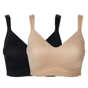 Rhonda Shear Molded Cup Smooth Back Bra 2 Pack 1X